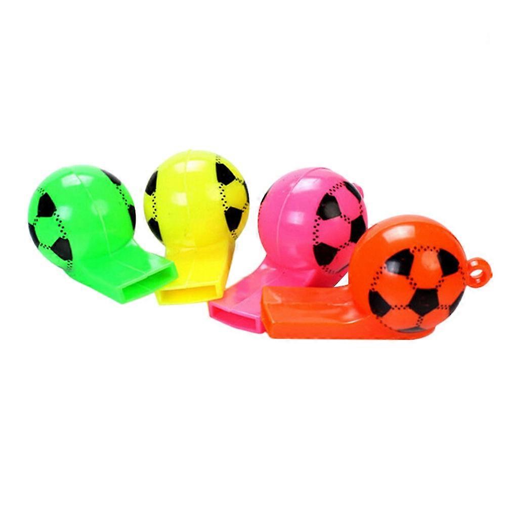 Referee Whistle Plastic Cheerleading Toy for Outdoor Activity Items 24Pcs