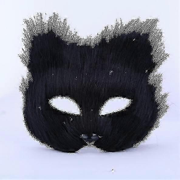 動物マスク オスとメスハーフフェイス シミュレーション フォックス マスク マスカレード