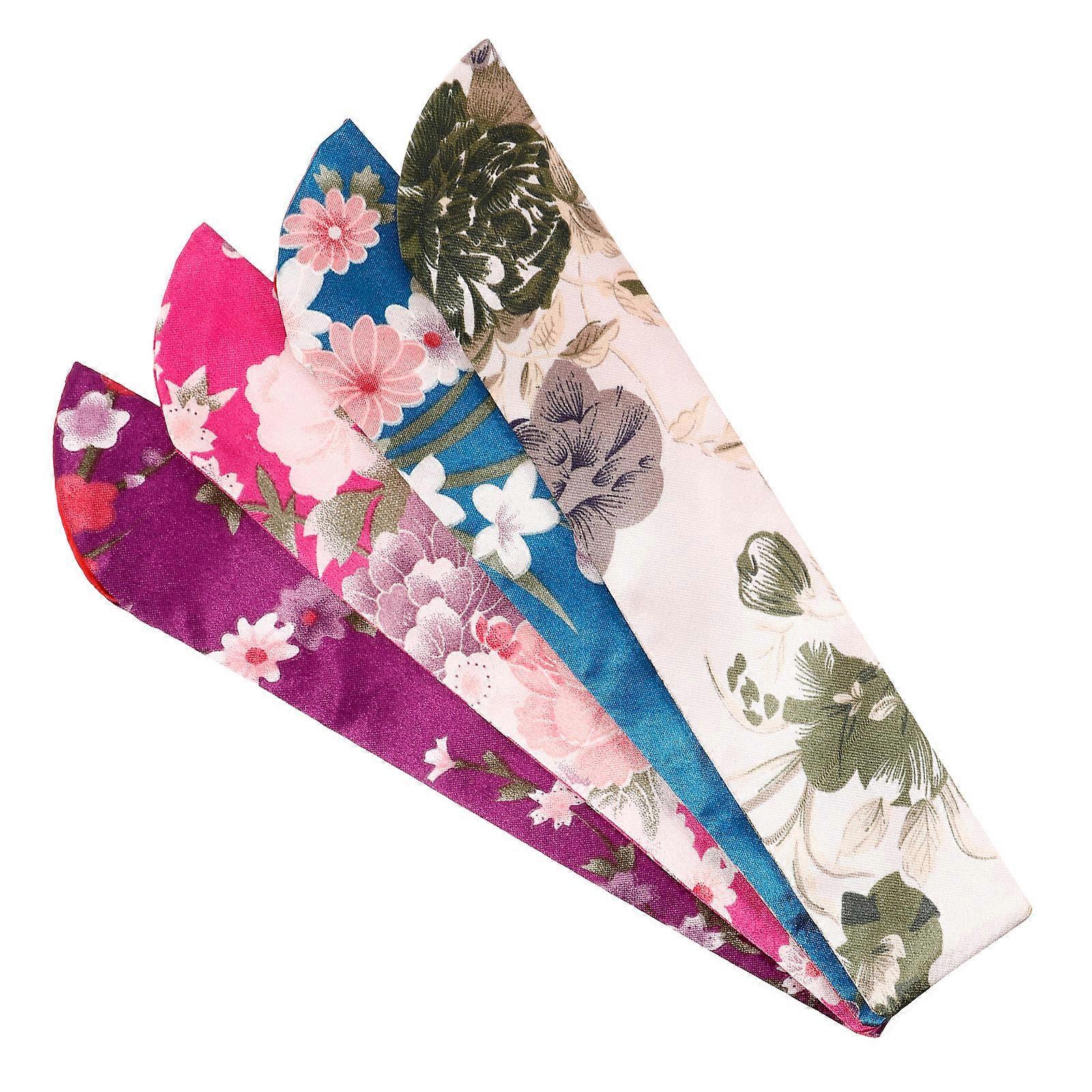 4pcs Folding Fan Pouch Compact & Stylish Handheld Fan Storage Bag for Travel, Festivals, and Easy Carrying