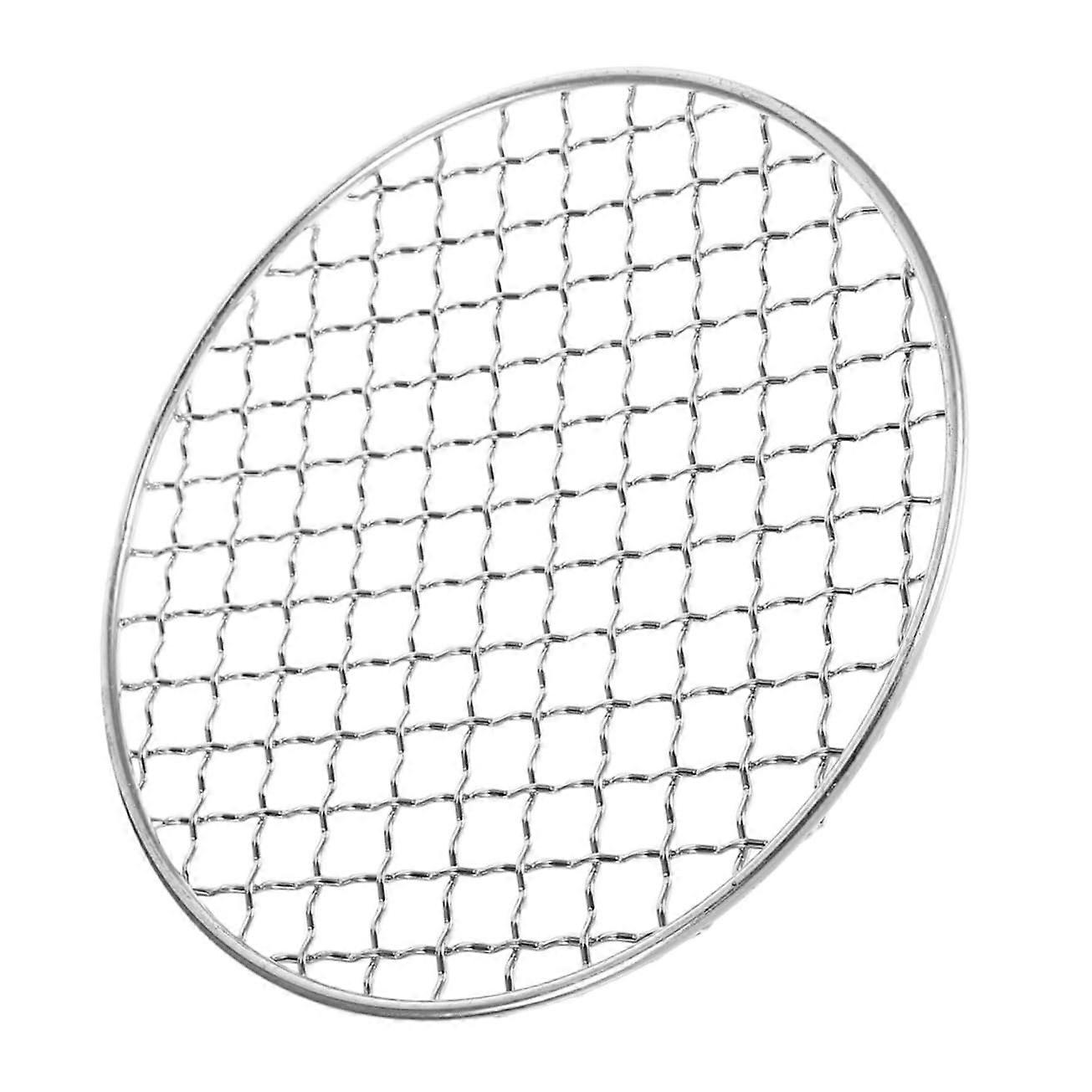 BBQ Grill Grate Steel Mesh Grill Net for Outdoor Use Stainless Steel 18X18X0.5CM