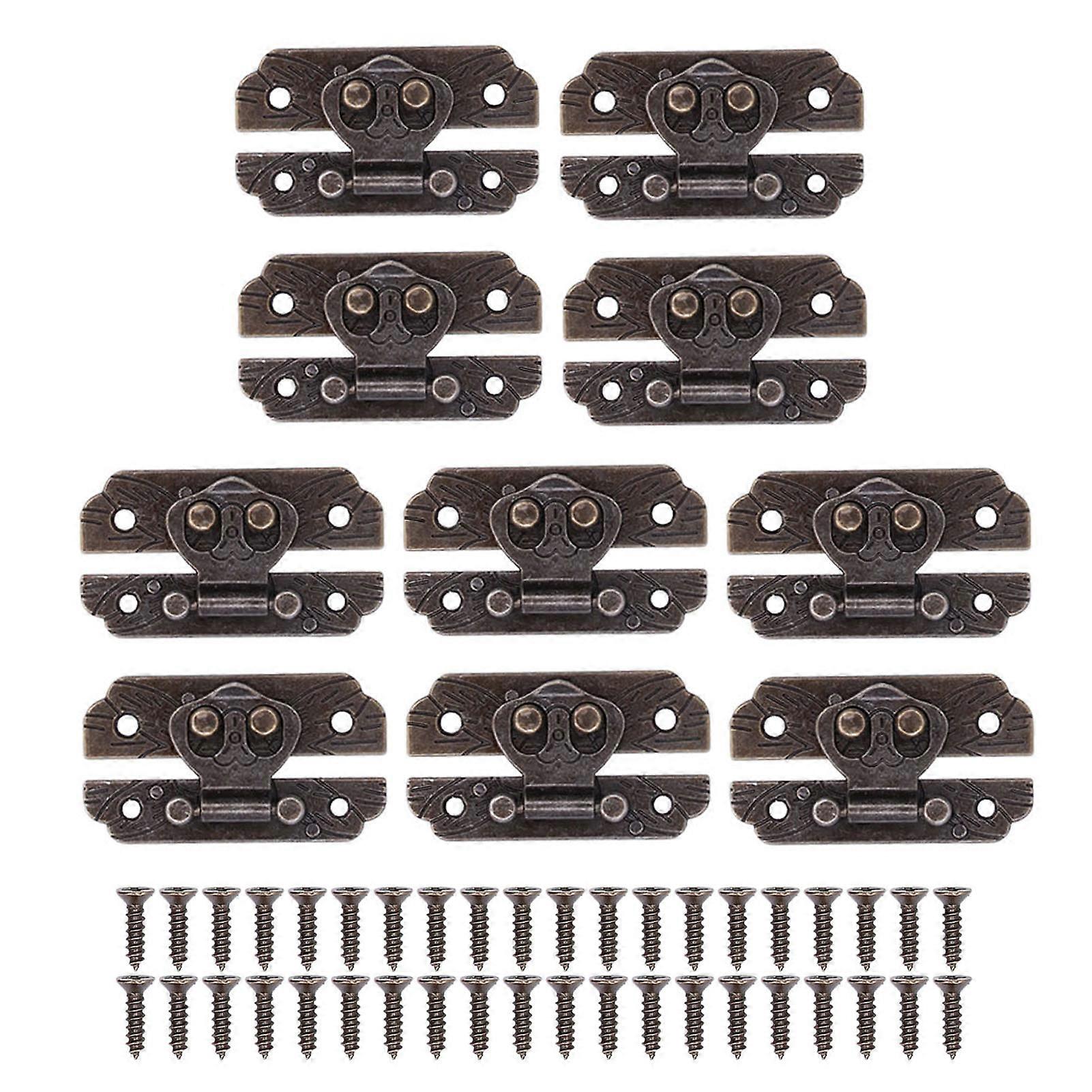 10sets Box Clasp Retro Style Compact Lightweight DIY Making At Decorative Furniture Hardware for Home