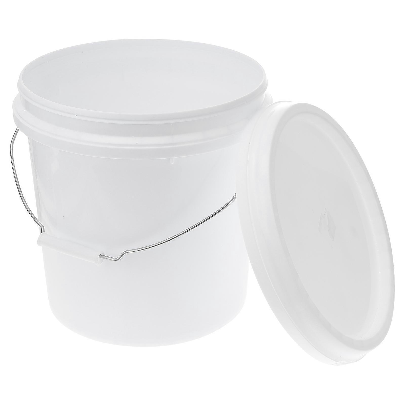 Water Pail With Lid Reusable Water Bucket Carrying Water General Users 10.6×10.6×10.2in 1Set