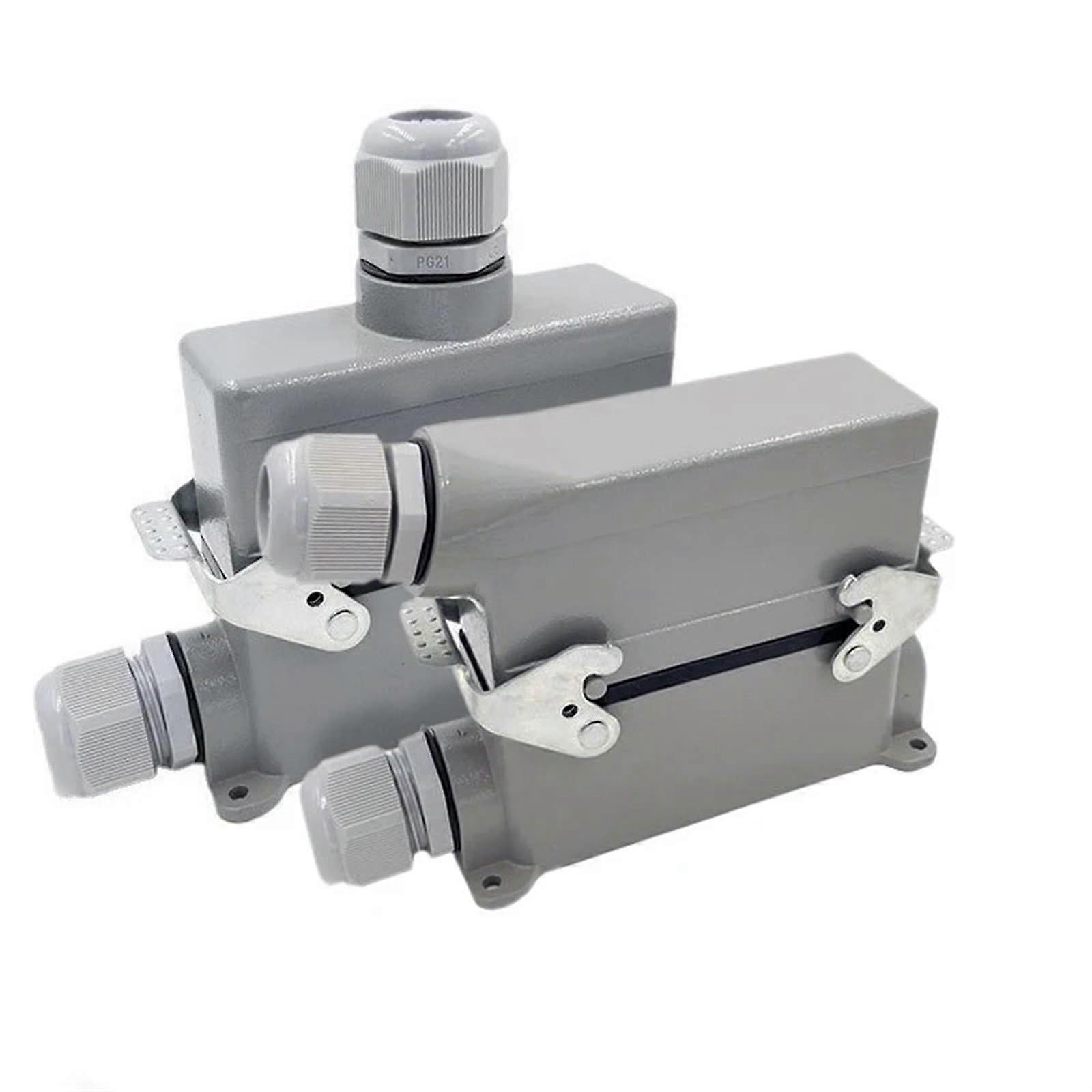 performance connector HDCHE0241/2/3/4 F/M 24pin rectangular industrial aviation connector plug 16 A 500 V screw terminal (Hdche0242)