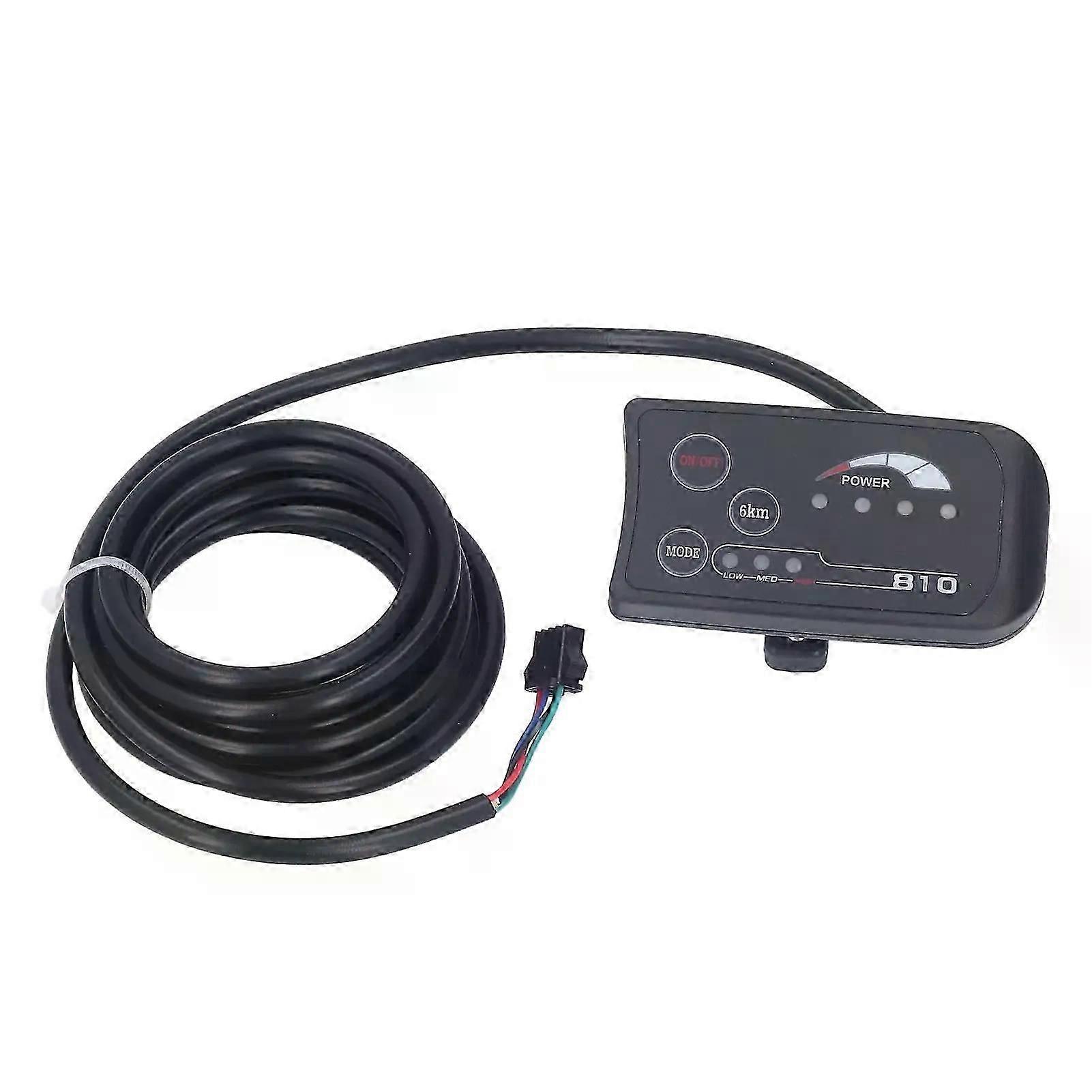 36V 48V S810 LED Display Panel Fit For  Electric Bike 4 Wire Bike Modification LED Control Display Meter SM Plug