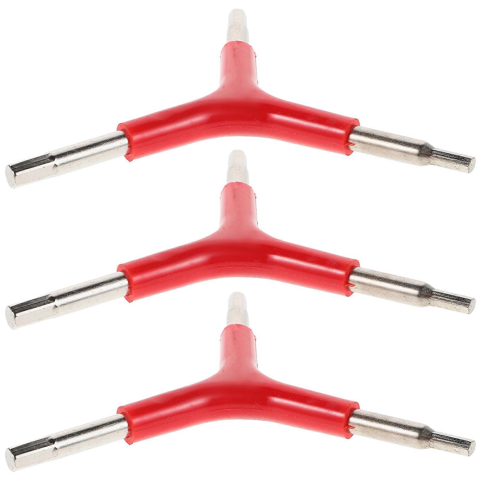 Torque Spanner Y-Shaped Bicycle Repair Tool Cyclists Durable Design 3Pcs