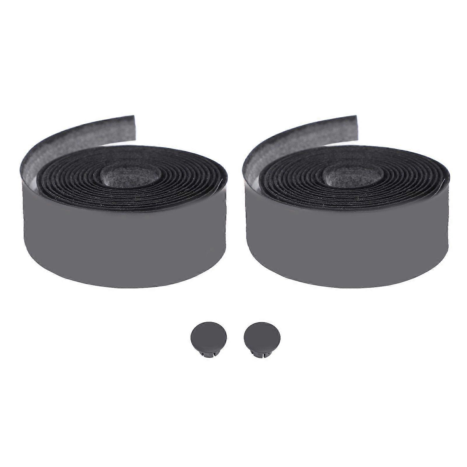 Bike Handlebar Tape PU and Synthetic Fabrics Sulphurized Cloth Non Slip Cycling Handle Wrap Red