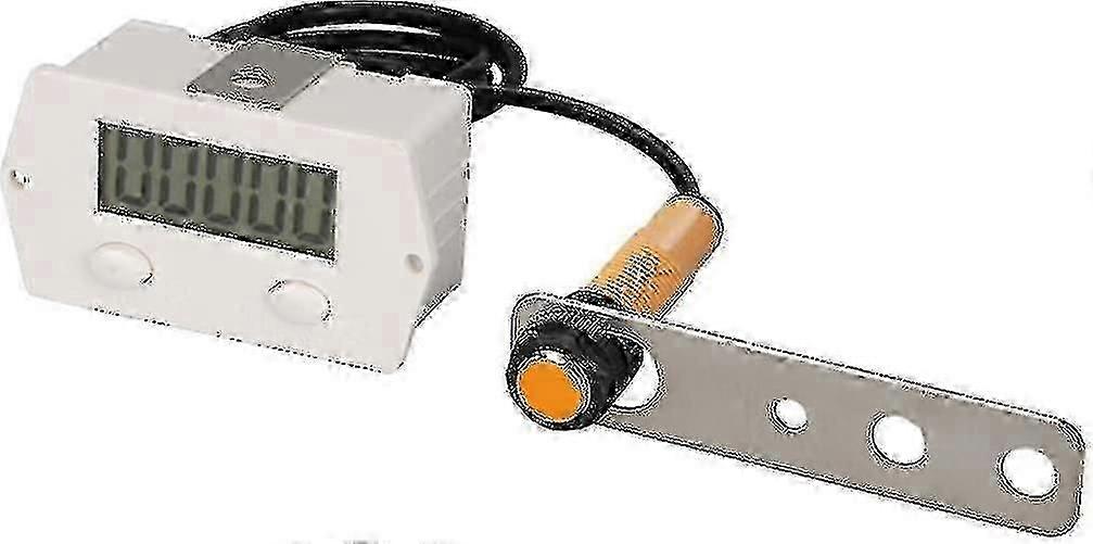 Digital Counter Electronic Clicker Counter High Row Number Xj-5j Clicker Counter Industrial Switchwhite1pcs)