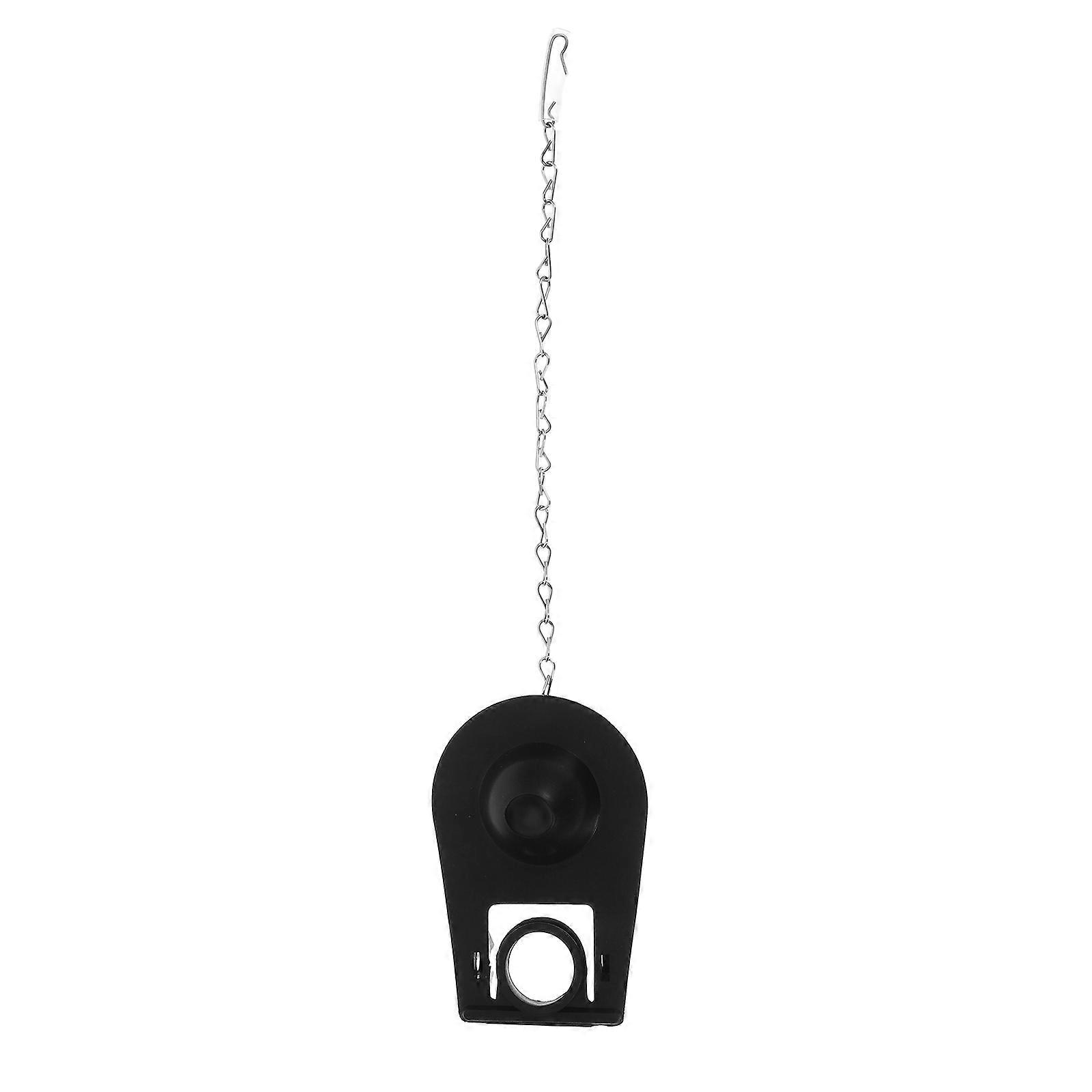 Universal Watersaving Toilet Flapper with Chain for Toilet PVC Black Practical and Durable 2.5 inches