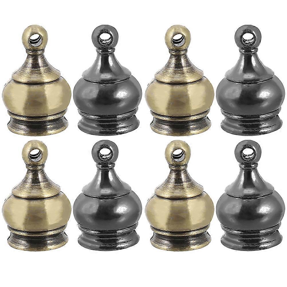8pcs Lamp Finial Electroplating Shade Holder Light Knob Accessory