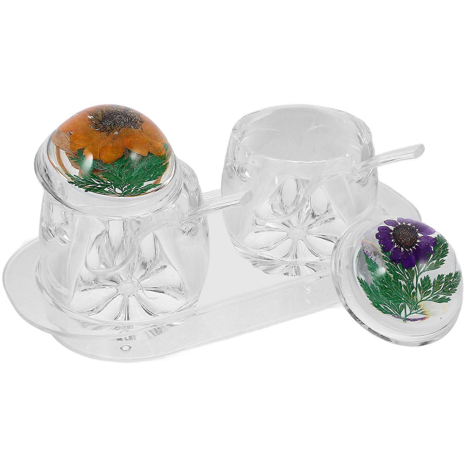 Transparent Acrylic Spice Box for Home Use with Neatly Organized Seasoning Containers 1 Set