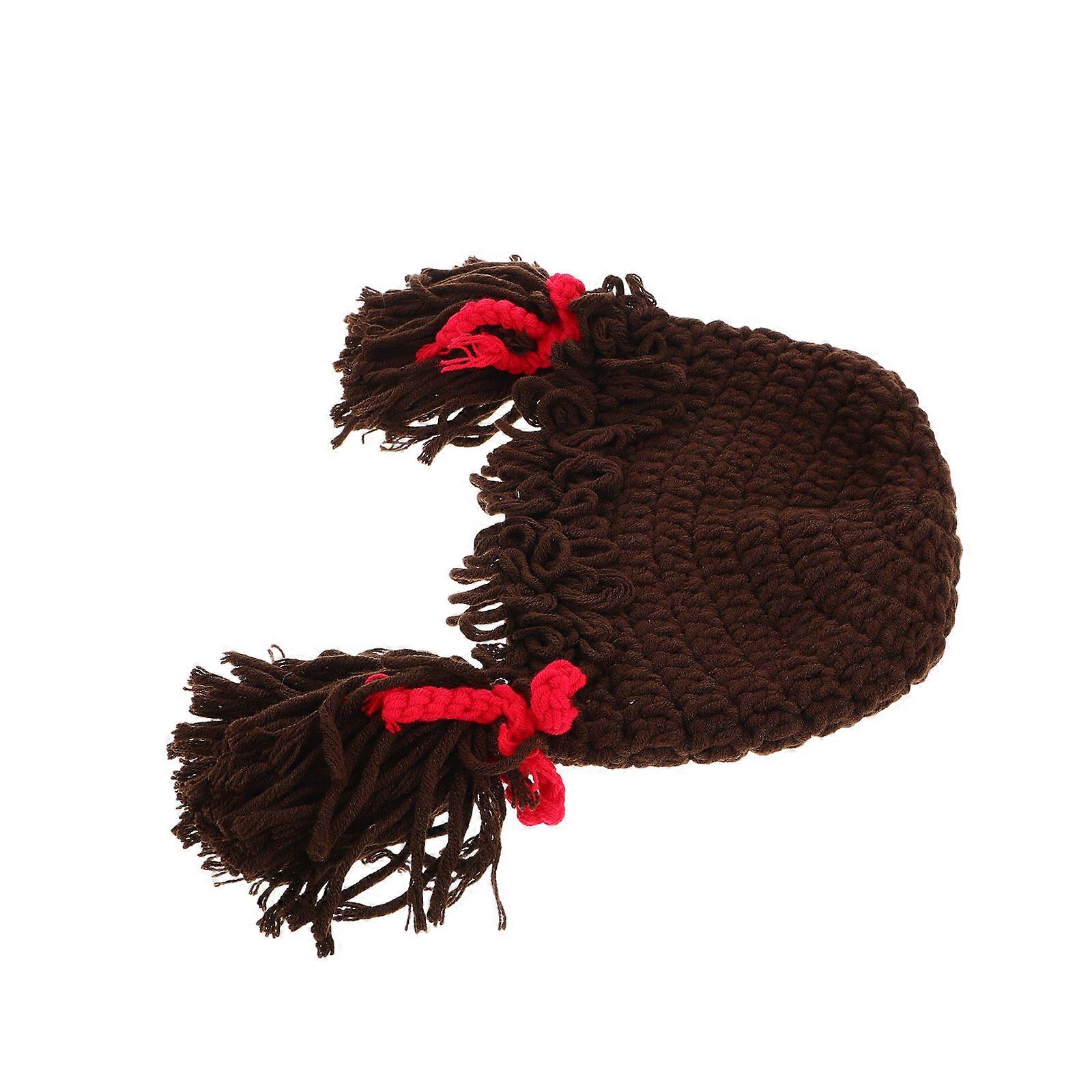 Toddler Winter Hat Kids Beanie Hat Multi Color Crochet Knitted Design For Children Toddler Photo Prop 1Pcs