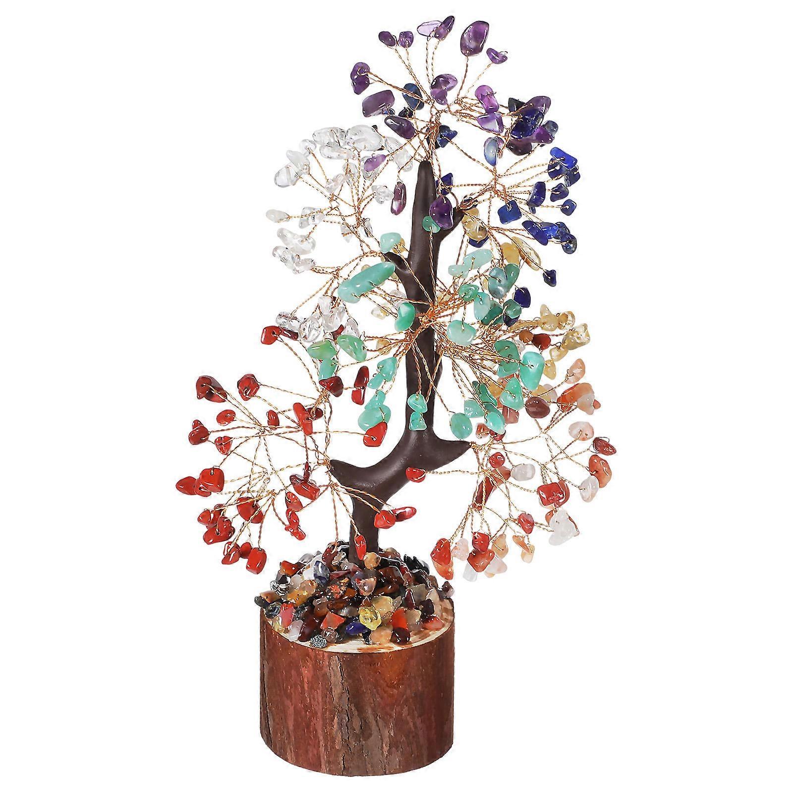Elegant Crystal Tree for Decoration with Long- and Vibrant Crystals Ideal Present in