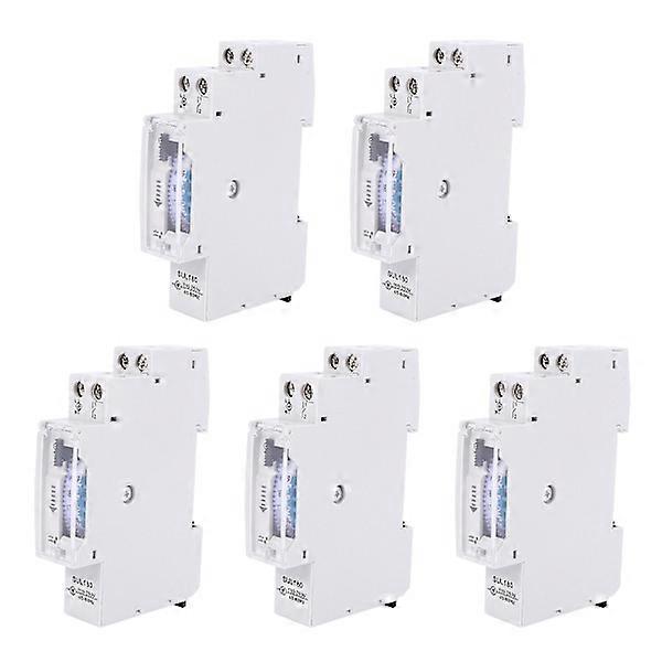 5X Sul180a 15 minutes mechanical timer 24 hours programmable DIN rail timer time switch