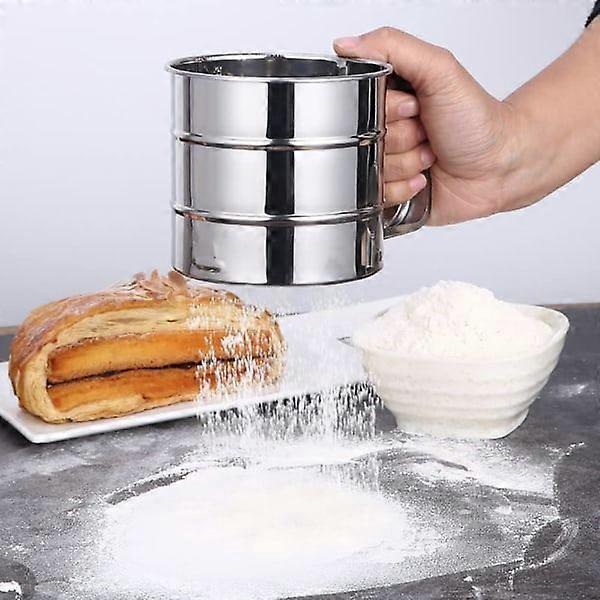 TG Cup Shape Design Mesh Sieve Baking Tool Flour Sifter with H