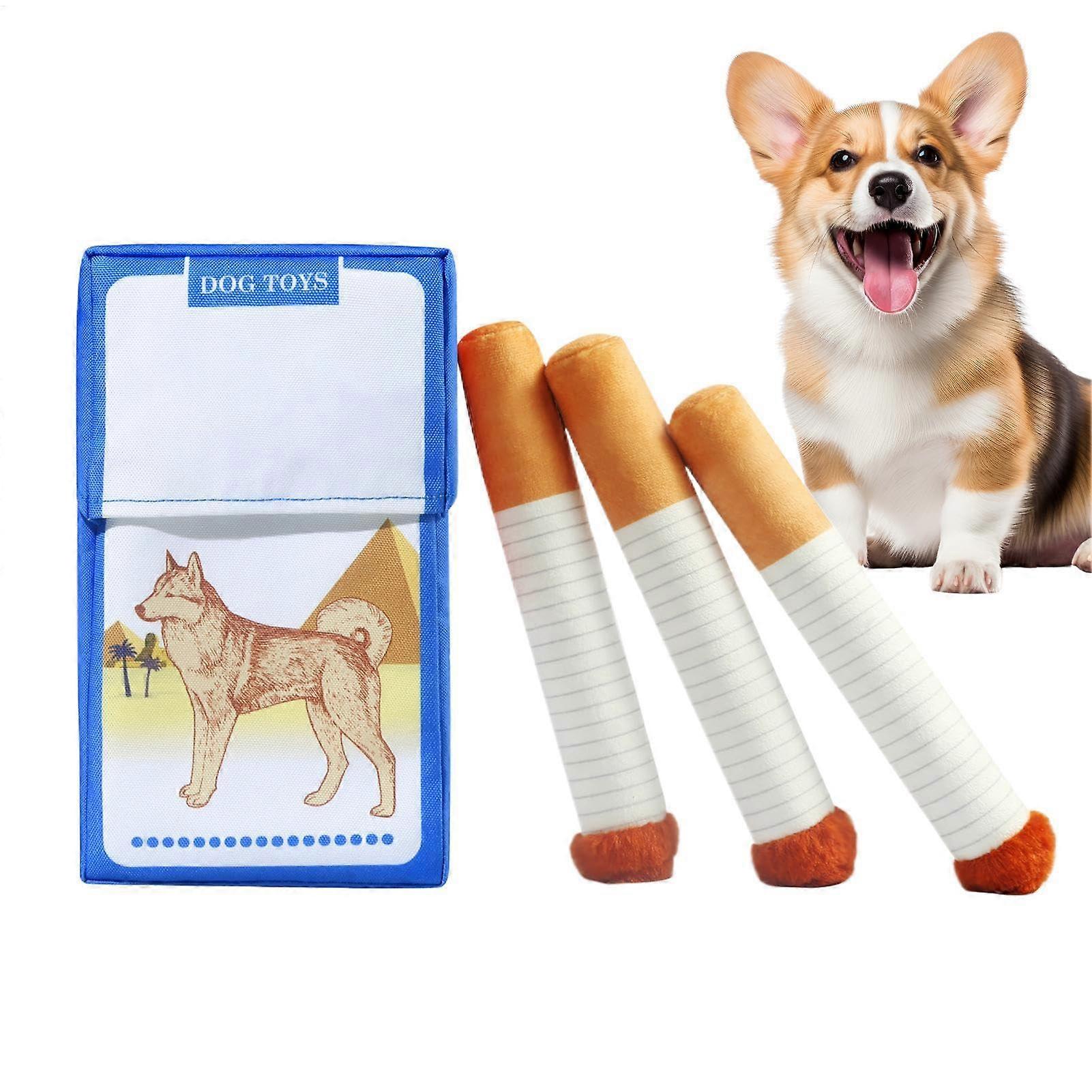 Stuffed Dog Plush Realistic – Bite Training Play Toy for Puppies – Chewing Fetch Brain Stimulating Companion Plush with Squeaky Sounds