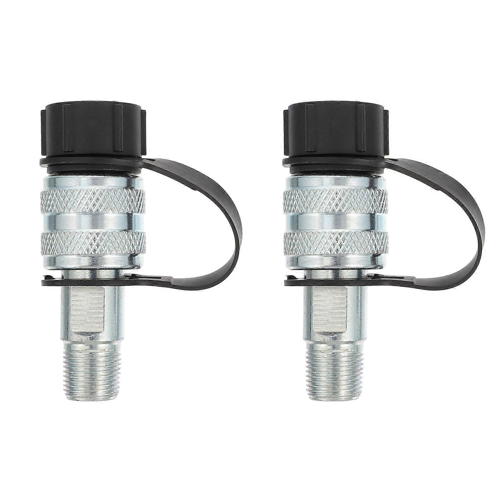 Quick Hydraulic Fitting 2Pcs Oil Joint For Construction Purposes Available in Multi Color Durable Steel Material