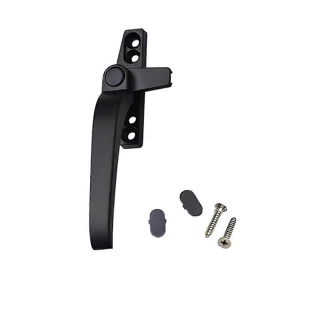 Fenstergriff Window Handle, Home Hardware, Aluminium Alloy, Lever Handle, Left-Hand Black, Rust-Resistant, Living Room