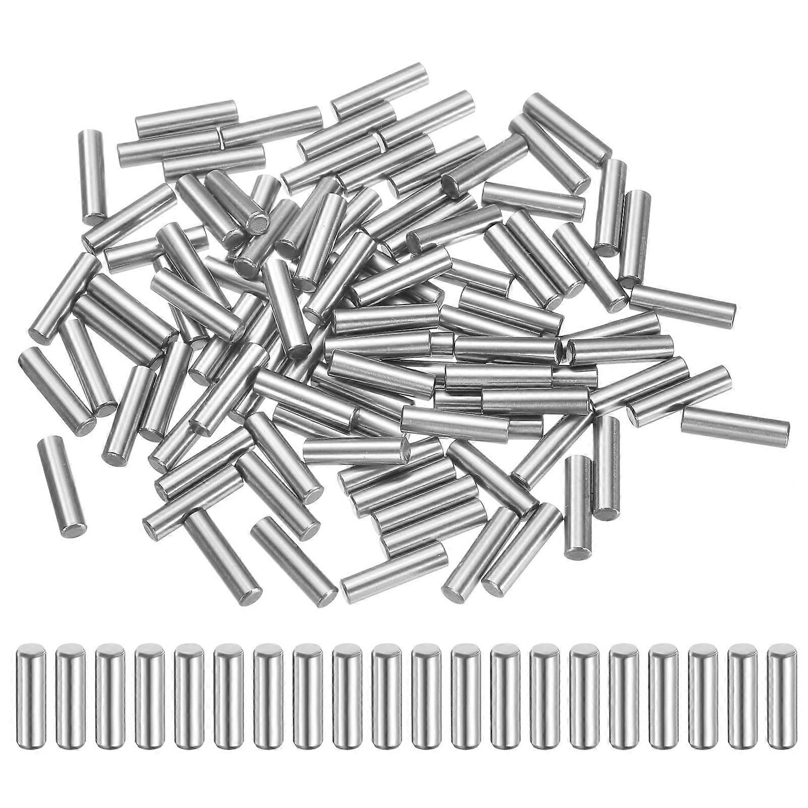 100 Pcs 3mm x 12mm Dowel Pins Bearing Steel Cylindrical Shelf Support Pins /0.02mm