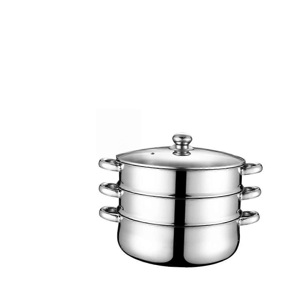 Dampftopf Three-Layer Soup Pot For Home Use, Energy Efficient And Durable For Soups And Steamers
