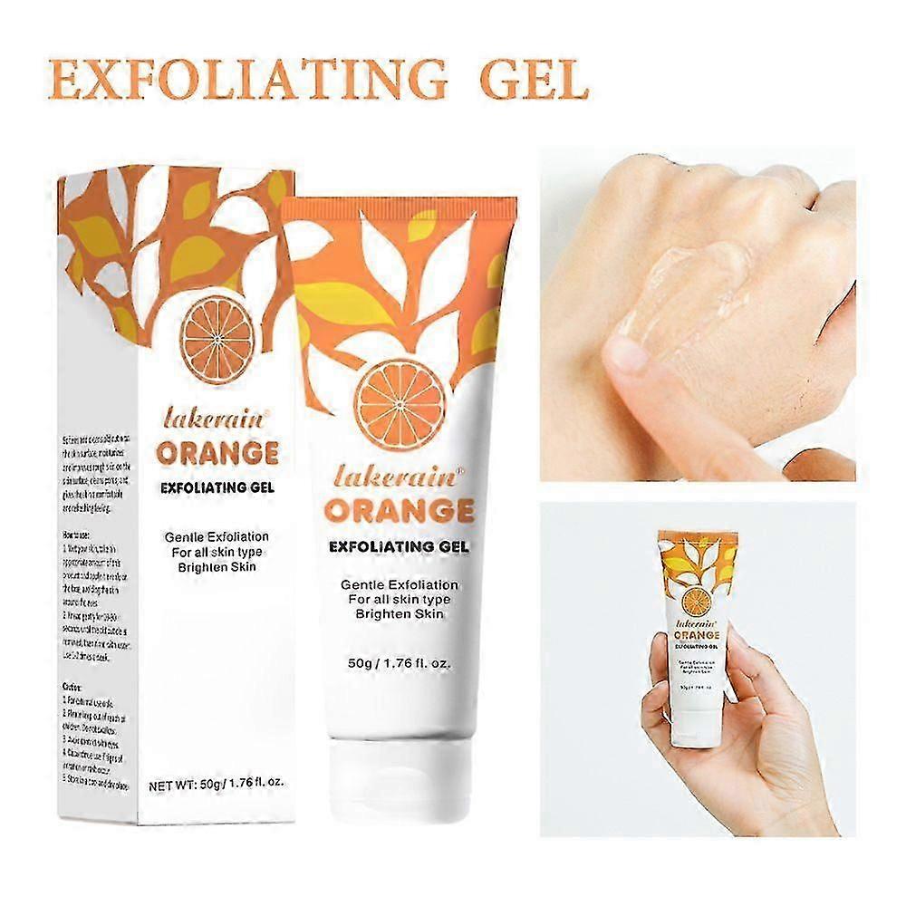 天然オレンジピーリングジェル、女性用ピーリングジェル、明るいオレンジ色の漂白ジェル、栄養と水分補給、しわを減らし、ダークスポットを取り除きます