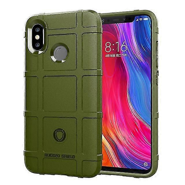 Durable Anti Shock Protective Shell Case for Xiaomi Mi 8 - Dark Green