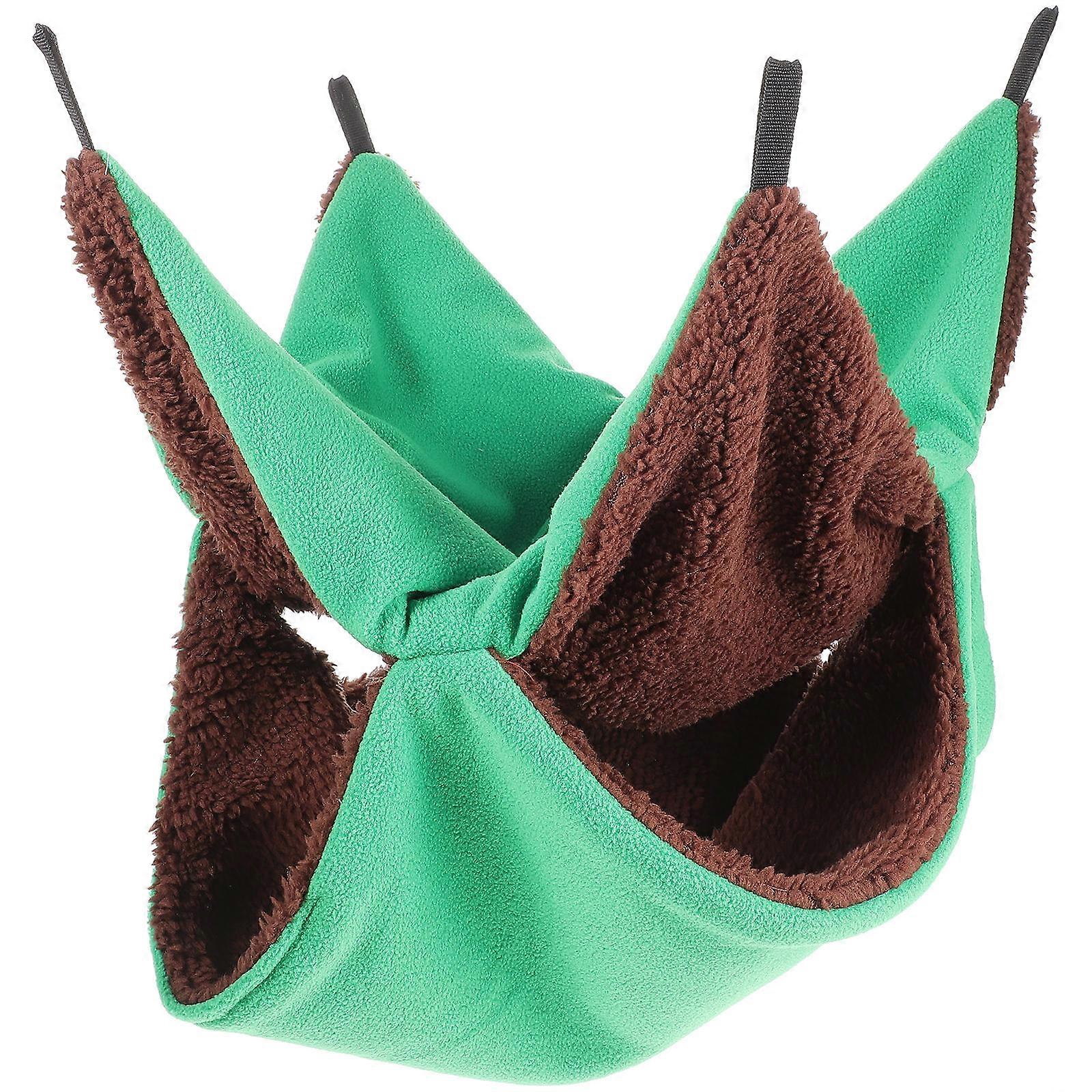 Hanging Hammock For Small Animals Suitable For Cage Space Saving Indoor Use 34X34X2.5Cm Warmth Security 1Pcs