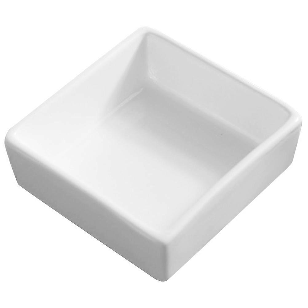 White Ceramic Serving Bowl for Home Use Elegant Design Compact Size Perfect for Snacks or Dips