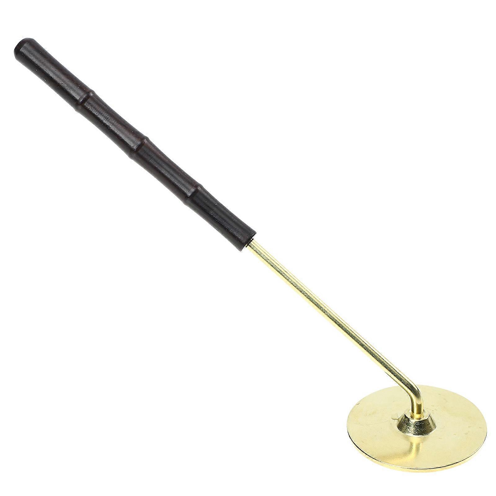 Copper & Ebony Wood Incense Press Tool with Long Handle for DIY Fragrance Making – Elegant Accessory for Homes, Offices, & Temples