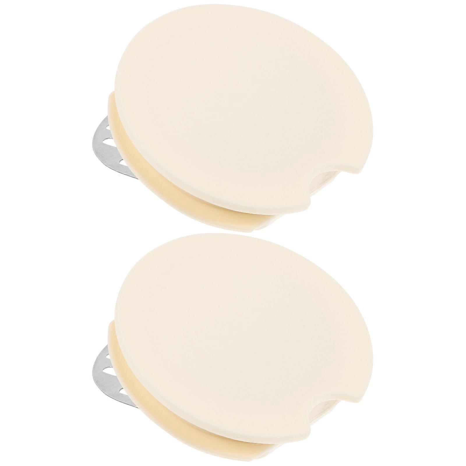 Household Glass Pitcher Lid Replacement 2Pcs Designed For Cold Water Jug Users Offering White Color And Tea Strainer Features