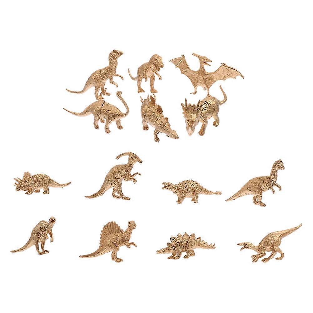 14pcs Realistic Dinosaur Models Playset – Decorative Desktop Ornament for Home, Office & Garden – Ideal Dinosaur Enthusiasts