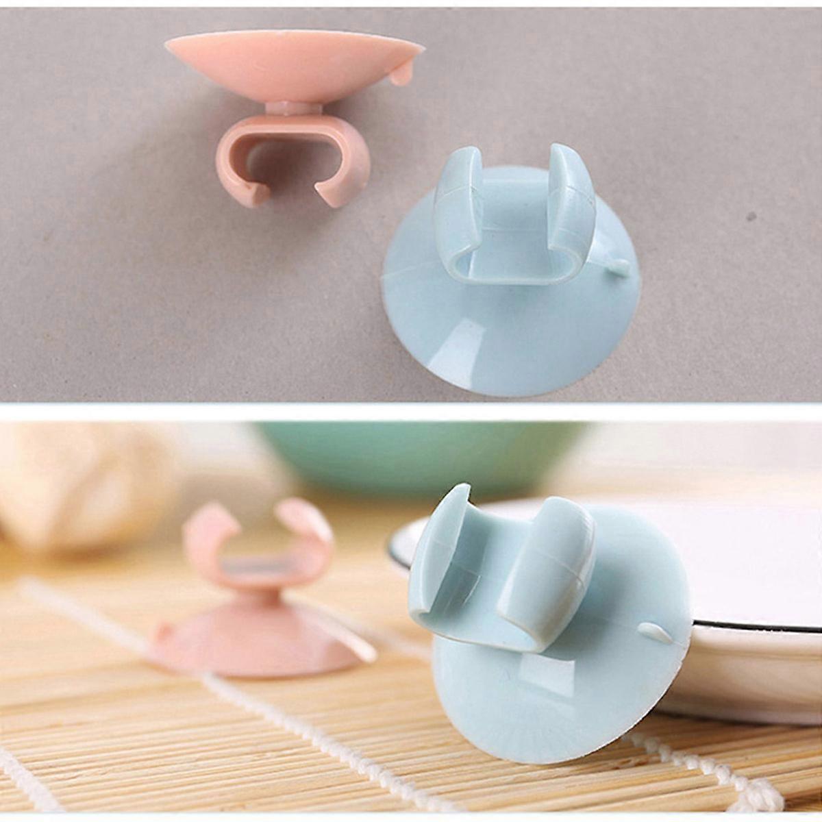 Silicone Suction Cup Spoon Rack for Kitchen Wall White Creative Rice Cooker Hook 1 Pc