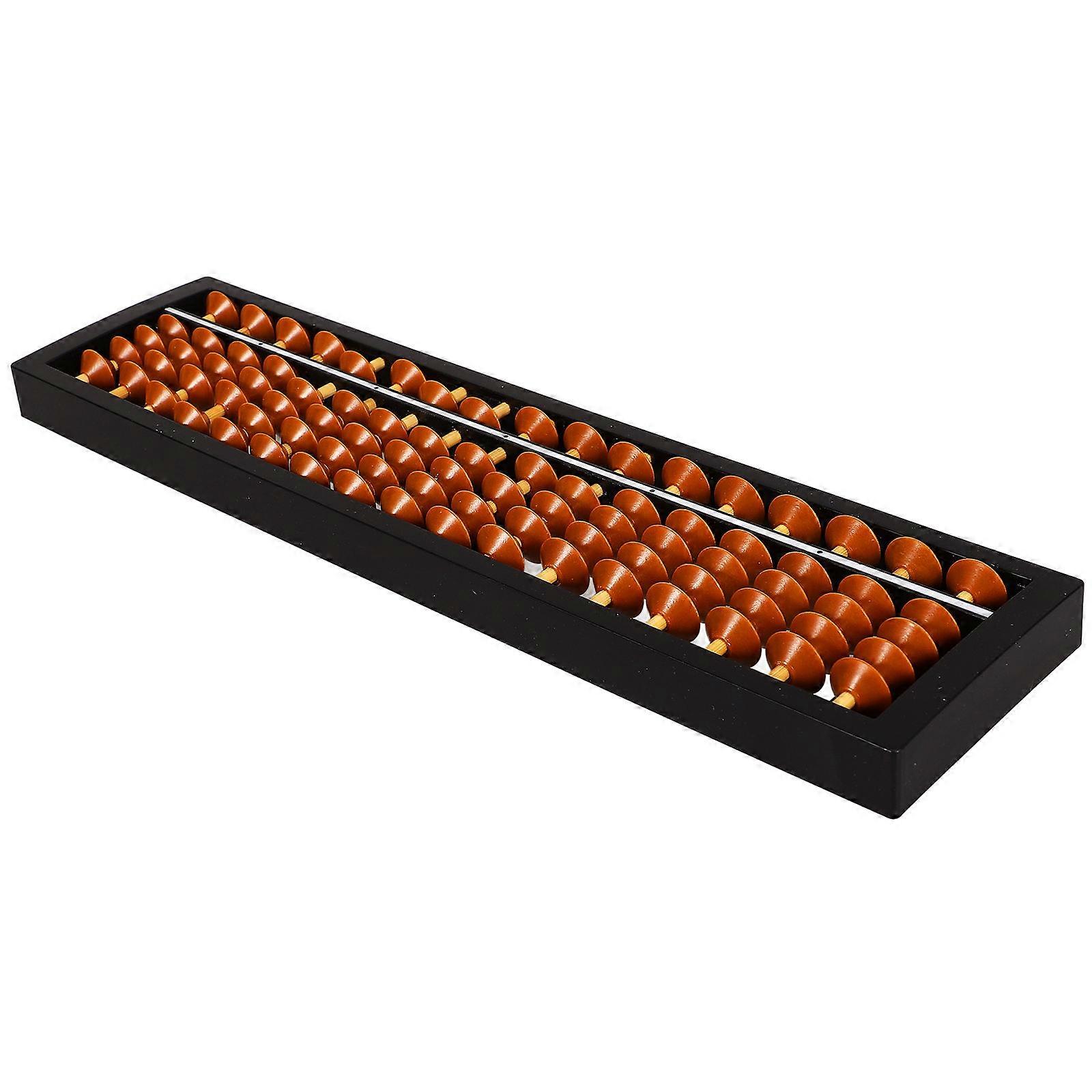Chinese Abacus for Math Learning and Calculation Practical Tool for Education Black Plastic 17