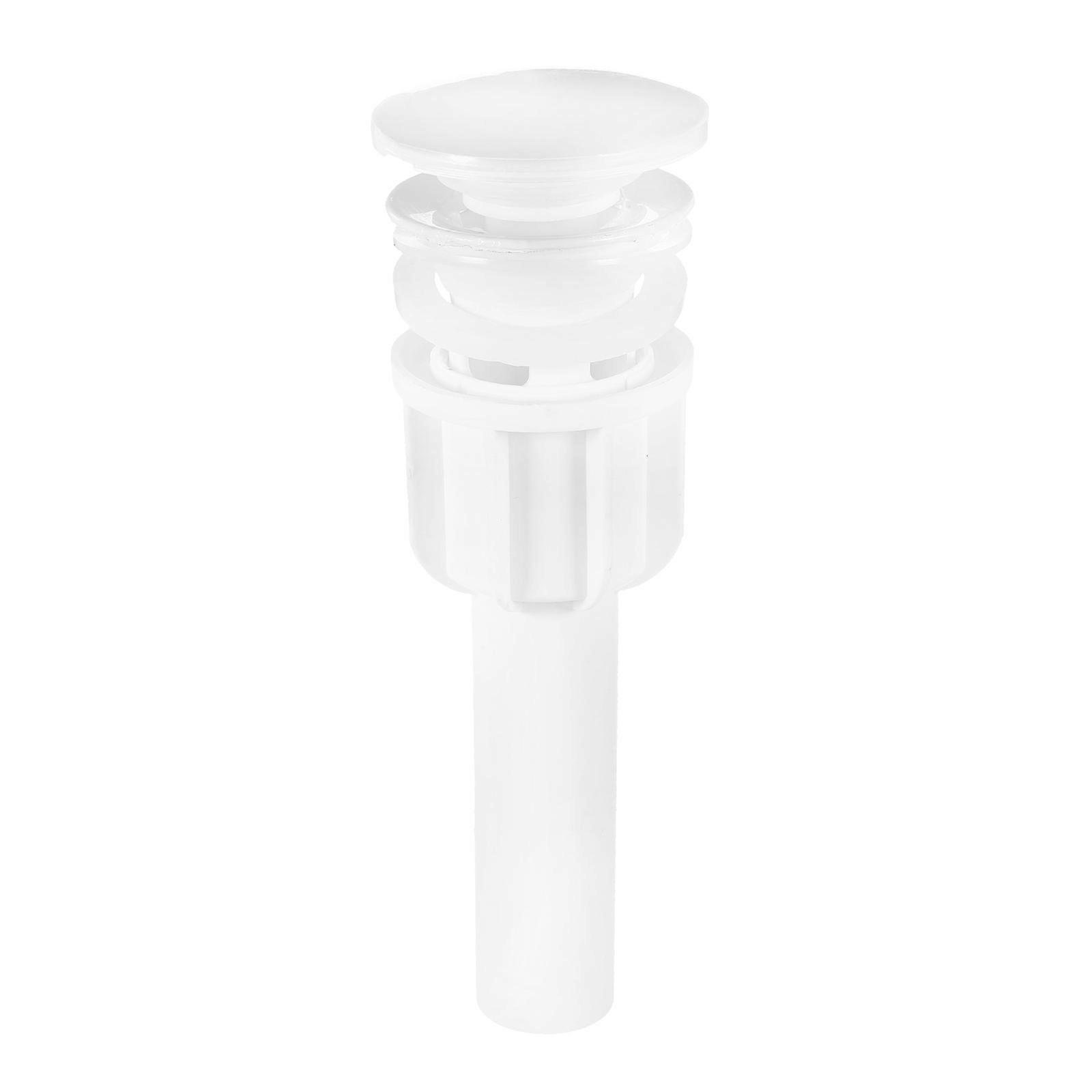 Bathroom Sink Plug AntiClogging Drain Stopper for Kitchen Wash Basin Use White Plastic