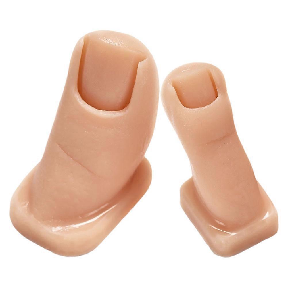 Silicone Practice Toe Models for Nail Art Training   Realistic Soft Fake Feet for Manicure Skill Enhancement   Durable & Comfortable Nail Art