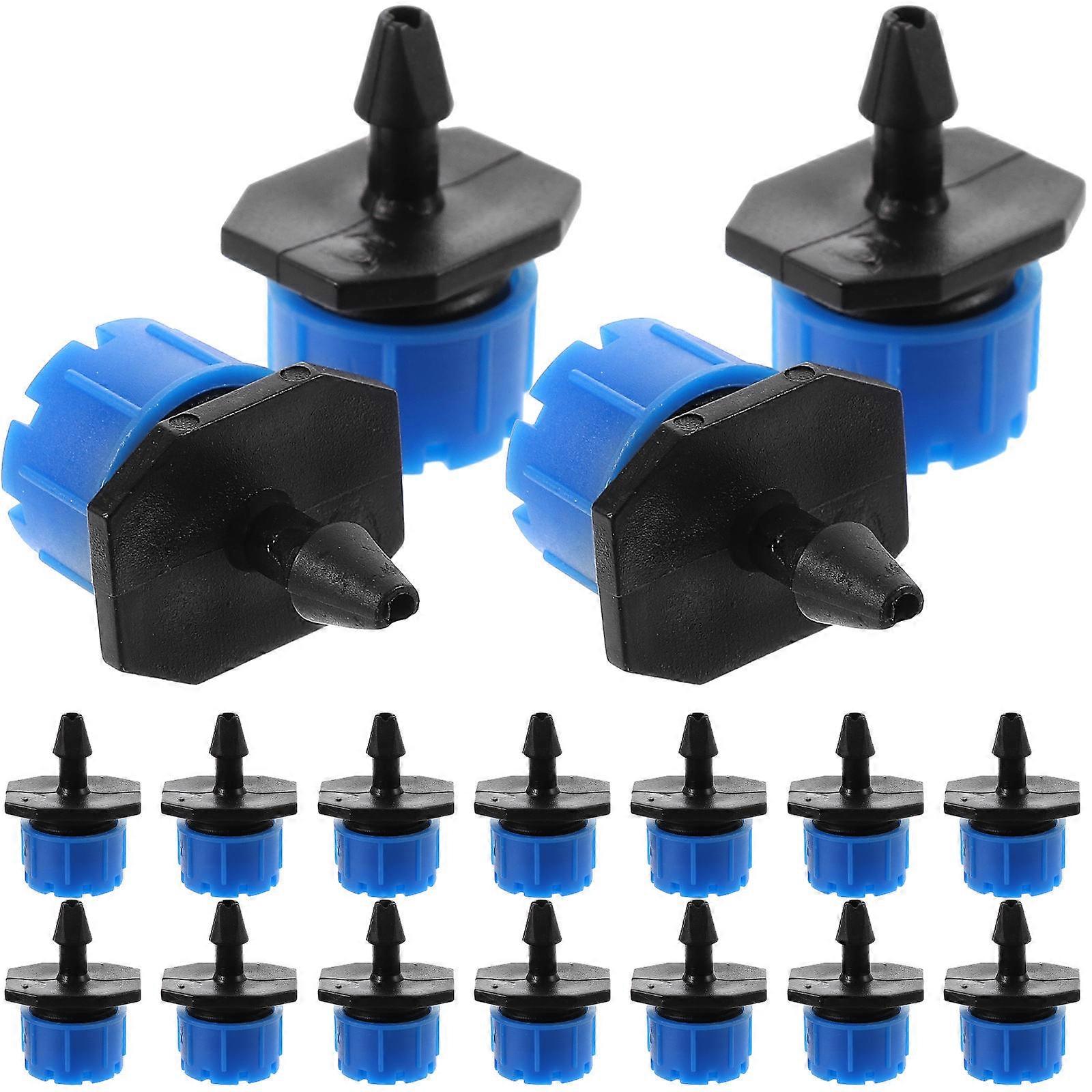Adjustable Red Drip Irrigation Emitters (100pcs) for Tubing Pressure Compensated Water Drippers for Garden, Balcony, Lawn, Greenhouse, and Farm