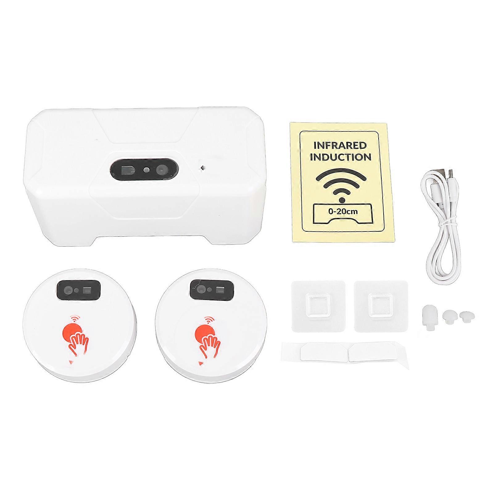 Elektrisch mit 2 Sensoren 1800mAh Push Type Flush Automatisches berührungsloses WC-Spülset mit externem Sensor