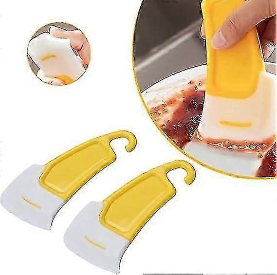 Eco-Friendly Silicone Pan Scraper Set for Effortless Kitchen Cleaning in Homes