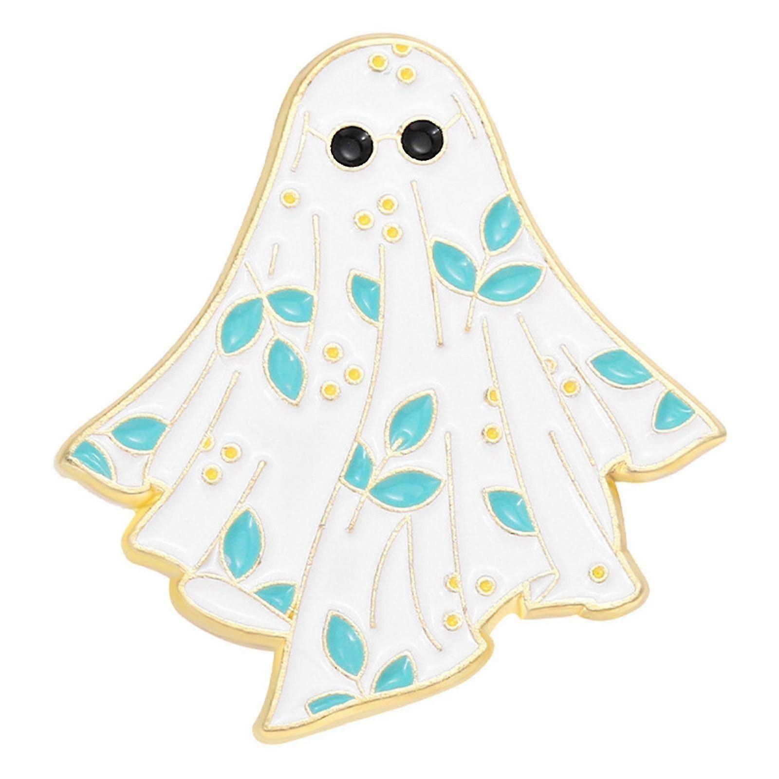 Cute Ghost Enamel Brooch for Halloween Gothic Style