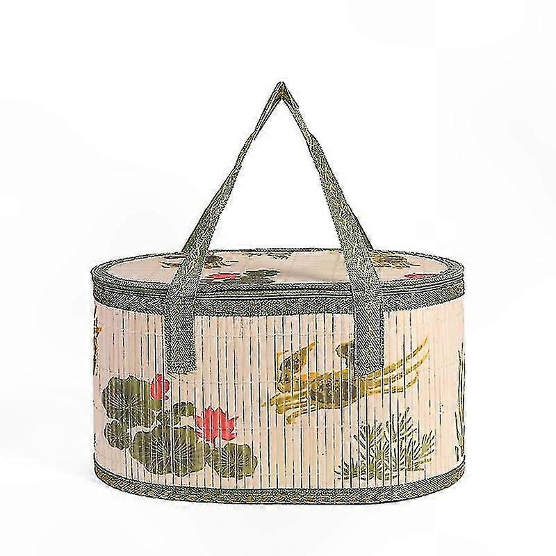 Foldable Bamboo Basket, 1pc