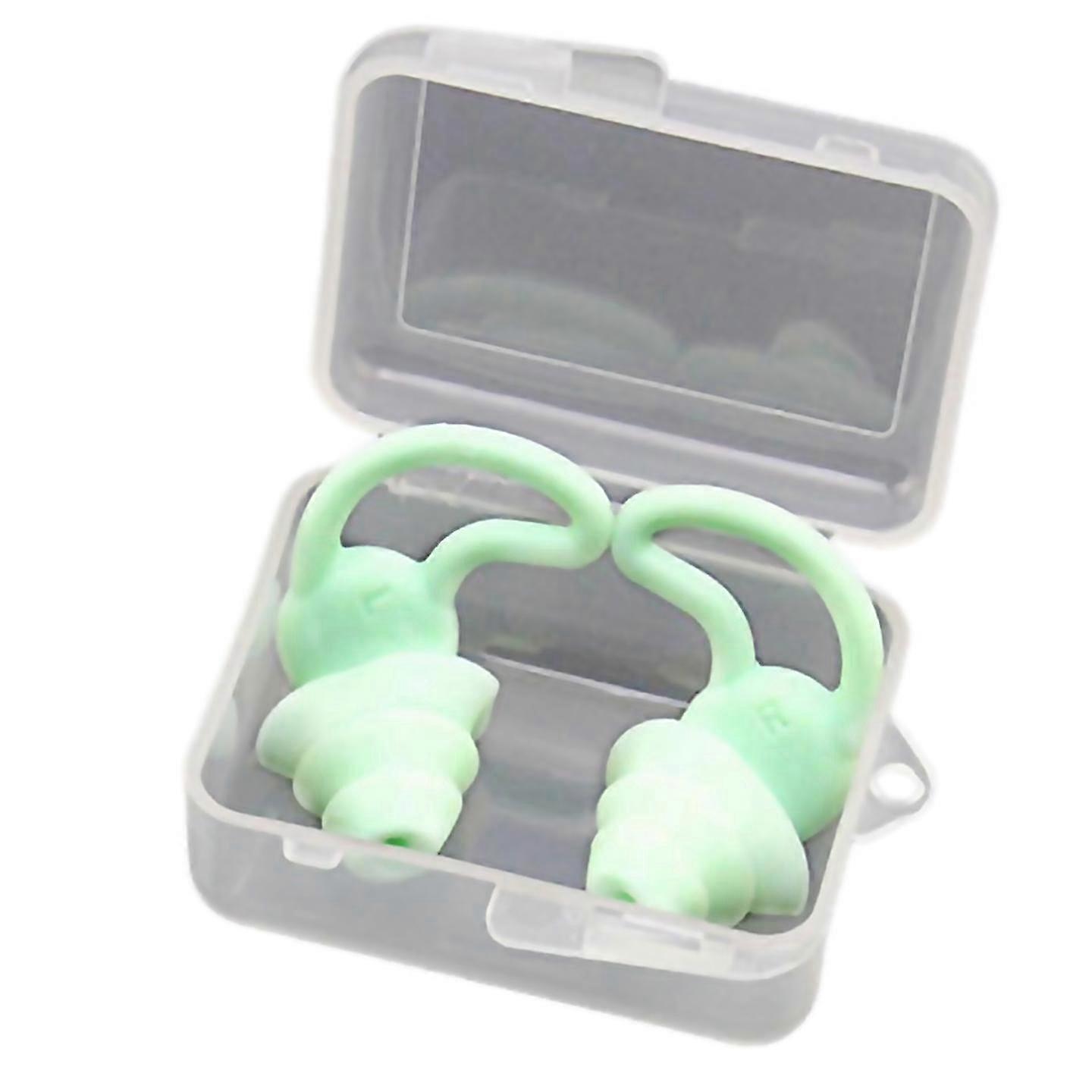 For soundproof three layer silicone waterproof swimming ear plugs