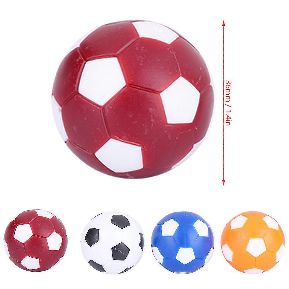 8PCS Mini Colorful Table Soccer Balls 36mm Durable Rubber Set