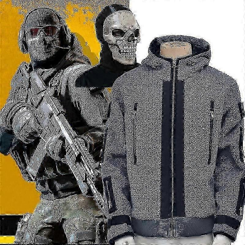 Call of Duty: Modern Warfare 2 Task Force 141 Ghost Coat Cosplay Set with Mask for Adults