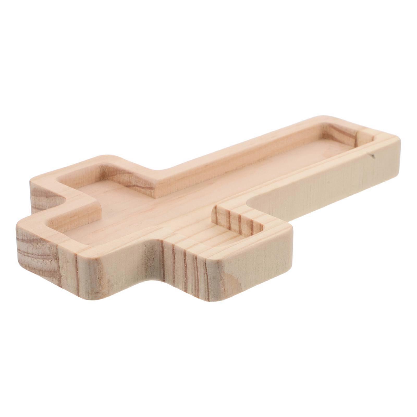 Rustic Wooden Tray for Halloween Snacks, Appetizers, Candy, Fruits, and Charcuterie – Natural Wood Dining Tray for Daily and Festive Use