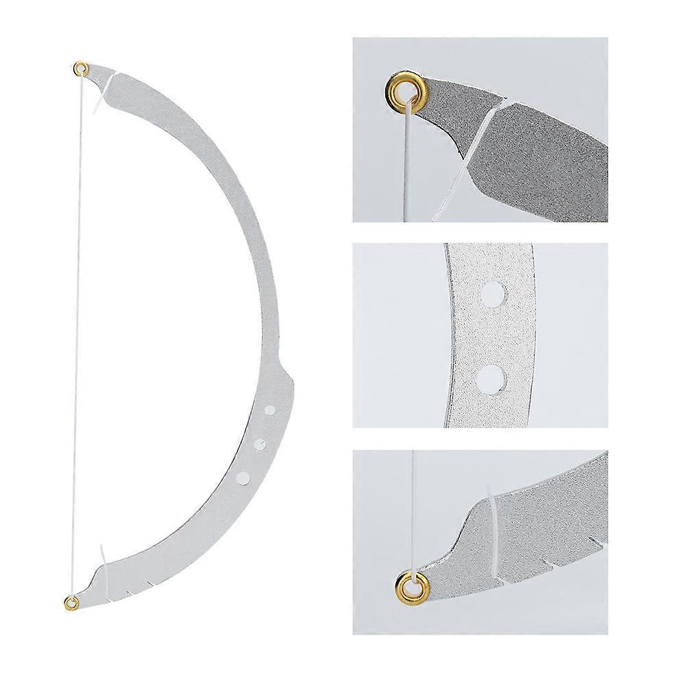 Microblading Line Marker Ruler with 10 Thread Lines Silver Aluminum