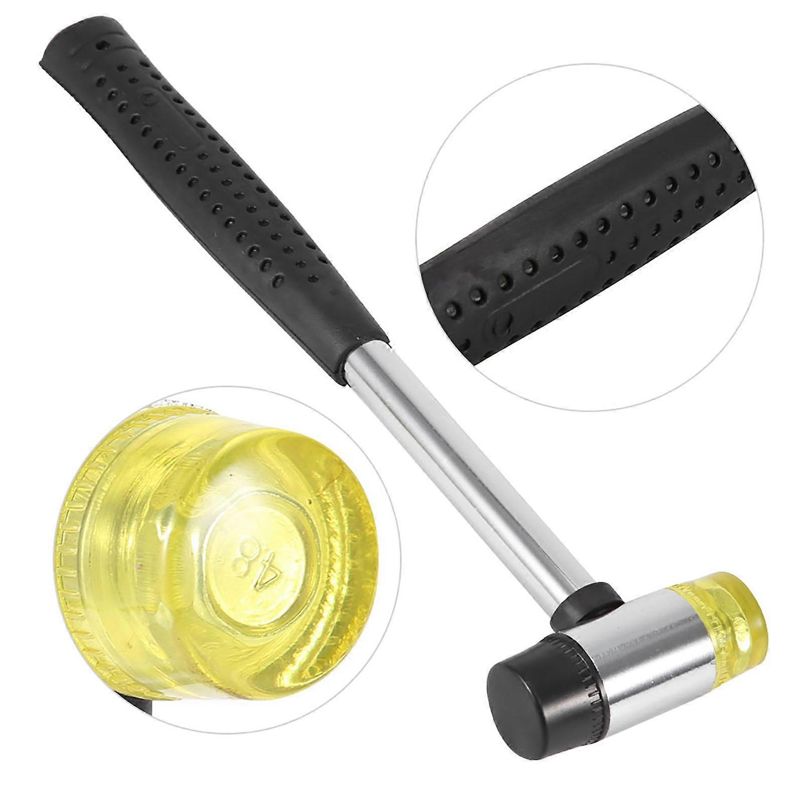 Double Face Detachable Rubber Head Hammer, 24cm Steel Handle