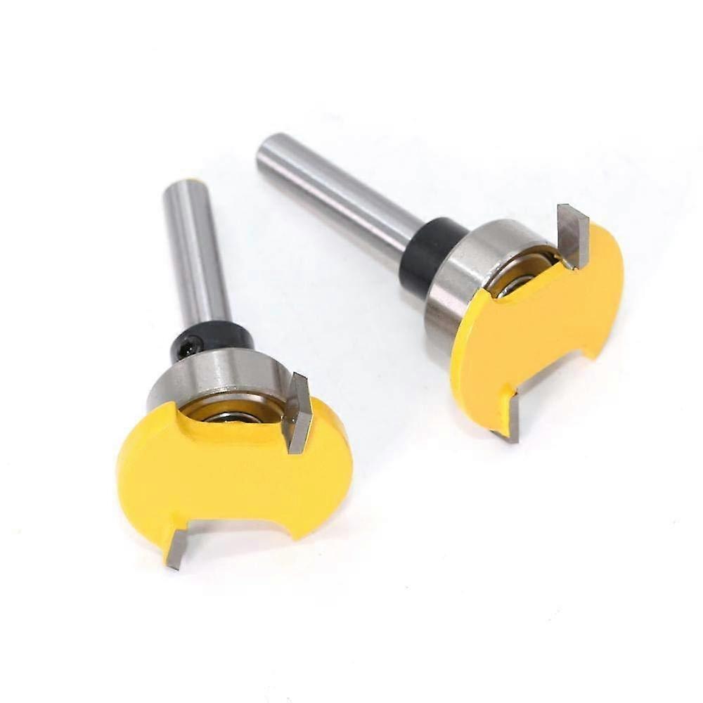 PYouo Router Bit Carpenter's Notch Knife 6mm Shank 1/4 Handle Belt Bearing T Cutter