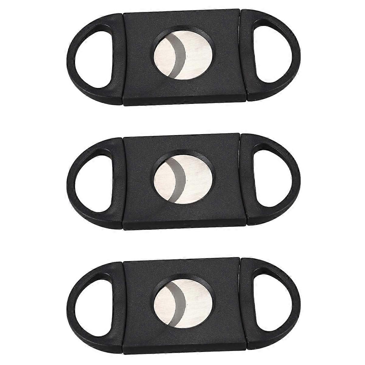 3X Oval-Shaped Cigar Cutter, Double Cut Blade