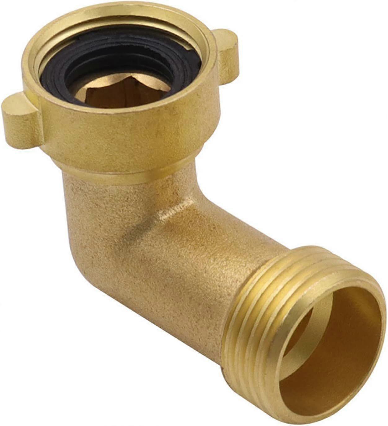 Garden Hose Elbow 90 Degree Solid Brass Quick Adapter Irrigation Extension