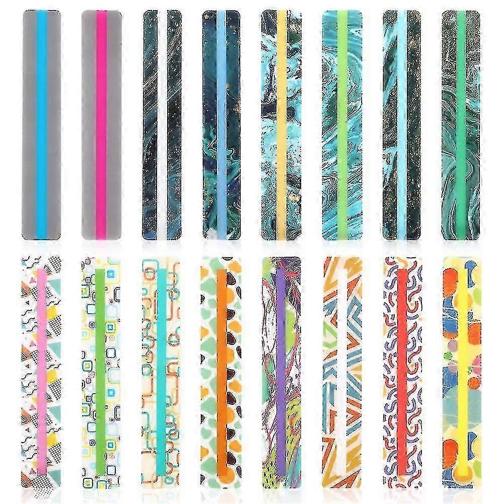 32pcs bandes de lecture guidées, bandes de lecture dyslexie surligneur D...