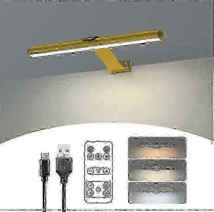 Wireless Rechargeable Picture Light With Remote Control 300LM Magnetic Wall Art Display Lamp 3 Modes